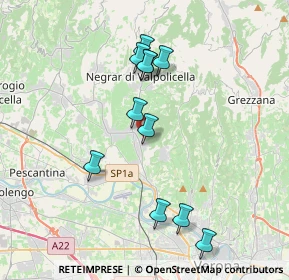 Mappa Via Magellano, 37024 Negrar di Valpolicella VR, Italia (3.59182)