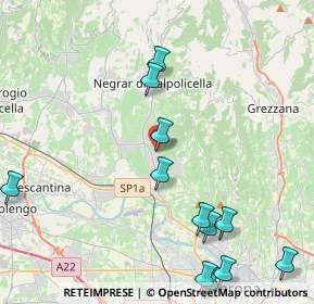 Mappa Via Magellano, 37024 Negrar di Valpolicella VR, Italia (5.22667)