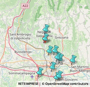Mappa Via Magellano, 37024 Negrar di Valpolicella VR, Italia (8.16455)
