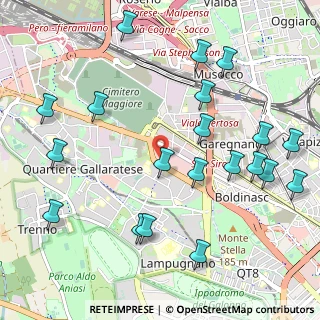 Mappa Via Privata Grosio, 20151 Milano MI, Italia (1.2485)