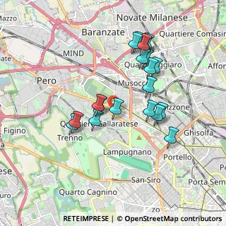 Mappa Via Privata Grosio, 20151 Milano MI, Italia (1.7175)
