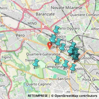 Mappa Via Privata Grosio, 20151 Milano MI, Italia (1.763)