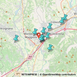 Mappa Via Giacomo Chilesotti, 36075 Montecchio Maggiore VI, Italia (2.86091)