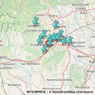 Mappa Via Giacomo Chilesotti, 36075 Montecchio Maggiore VI, Italia (8.56833)