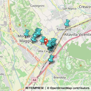 Mappa Via Giacomo Chilesotti, 36075 Montecchio Maggiore VI, Italia (1.0755)