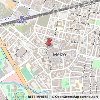 Mappa Via Ambrogio Villa, 1, 20066 Melzo, Milano (Lombardia)