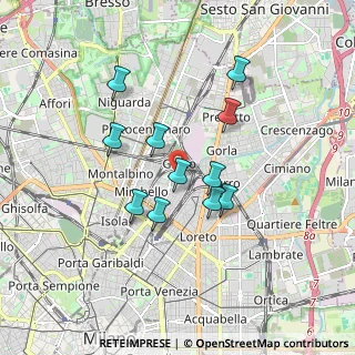 Mappa Via Privata Bettino da Trezzo, 20125 Milano MI, Italia (1.44818)