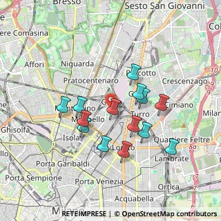 Mappa Via Privata Bettino da Trezzo, 20125 Milano MI, Italia (1.57143)