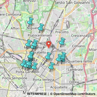 Mappa Via Privata Bettino da Trezzo, 20125 Milano MI, Italia (1.99778)
