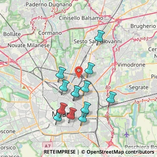 Mappa Via Privata Bettino da Trezzo, 20125 Milano MI, Italia (3.58154)