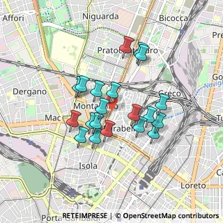 Mappa Viale Zara, 20125 Milano MI, Italia (0.7255)