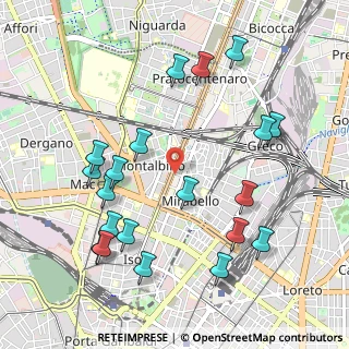 Mappa Viale Zara, 20125 Milano MI, Italia (1.1295)