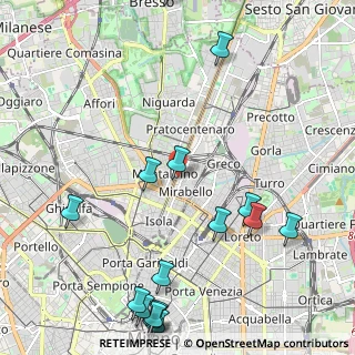 Mappa Viale Zara, 20125 Milano MI, Italia (2.88375)