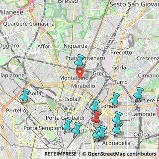 Mappa Viale Zara, 20124 Milano MI, Italia (2.91308)