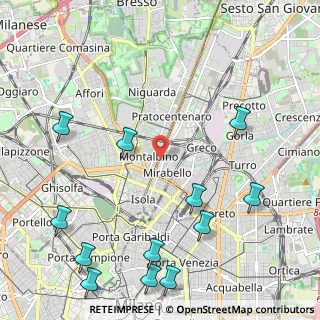 Mappa Viale Zara, 20124 Milano MI, Italia (2.8775)