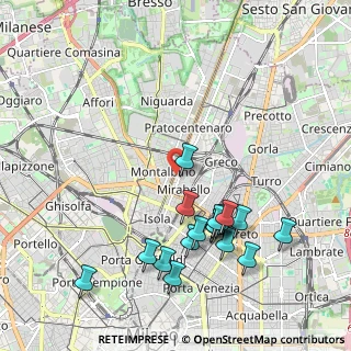 Mappa Viale Zara, 20124 Milano MI, Italia (2.18235)