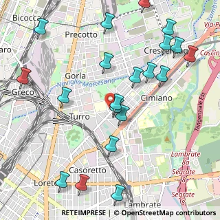 Mappa Via Padova, 20127 Milano MI, Italia (1.252)