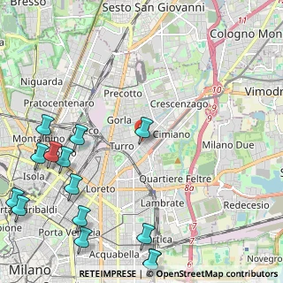 Mappa Via Padova, 20127 Milano MI, Italia (3.22214)