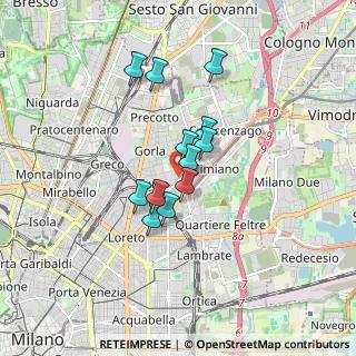 Mappa Via Padova, 20127 Milano MI, Italia (1.24417)