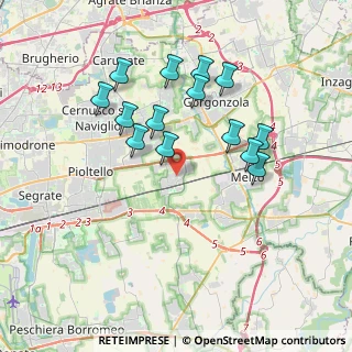 Mappa Via Enrico Fermi, 20060 Vignate MI, Italia (3.45929)