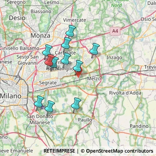 Mappa Vignate, 20060 Vignate MI, Italia (6.96364)