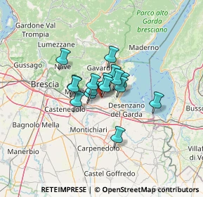 Mappa Via Monteroseo, 25081 Bedizzole BS, Italia (7.36125)