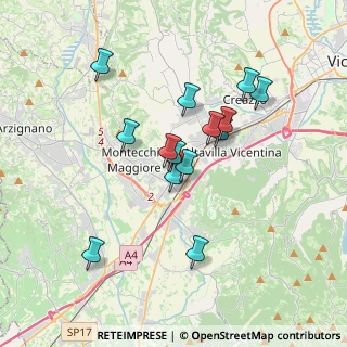 Mappa Viale Trieste, 36075 Montecchio Maggiore VI, Italia (3.035)