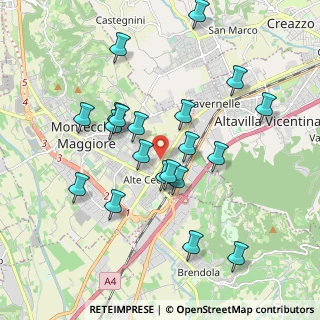 Mappa Viale Trieste, 36075 Montecchio Maggiore VI, Italia (1.8425)