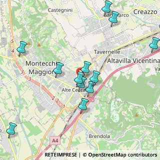 Mappa Viale Trieste, 36075 Montecchio Maggiore VI, Italia (2.135)