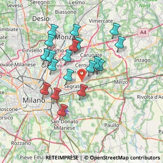 Mappa Via Cassanese, 20096 Pioltello MI, Italia (6.92895)