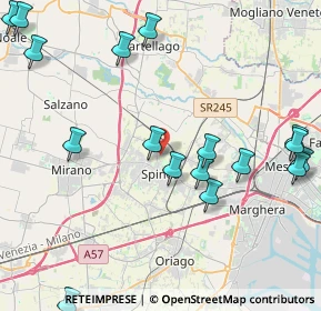 Mappa Via delle Rose, 30038 Spinea VE, Italia (5.27529)