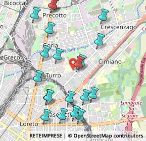Mappa Via Scutari, 20132 Milano MI, Italia (1.1085)