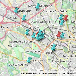 Mappa Via Vittorio Locchi, 20156 Milano MI, Italia (1.94778)