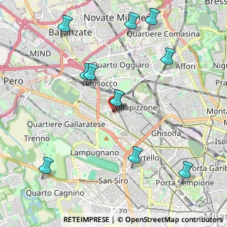 Mappa Via Vittorio Locchi, 20156 Milano MI, Italia (2.27636)