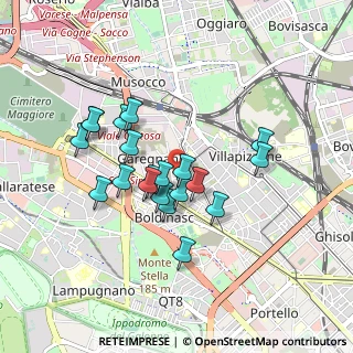 Mappa Via Vittorio Locchi, 20156 Milano MI, Italia (0.746)