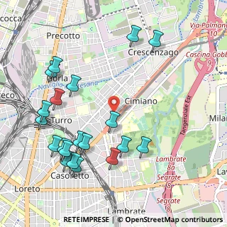 Mappa Via Privata Assab, 20132 Milano MI, Italia (1.199)