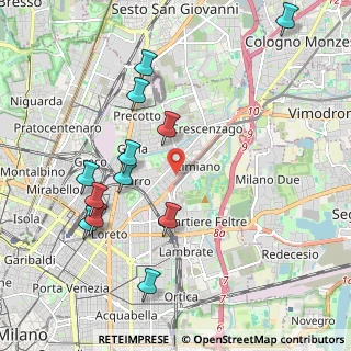 Mappa Via Privata Assab, 20132 Milano MI, Italia (2.22583)