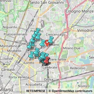 Mappa Via Privata Assab, 20132 Milano MI, Italia (1.4525)