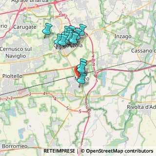 Mappa Via Paolo Borsellino, 20066 Melzo MI, Italia (3.3325)