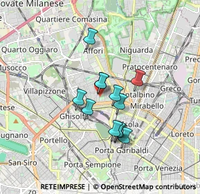 Mappa Via Giuseppe Guerzoni, 20158 Milano MI, Italia (1.24833)