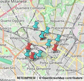 Mappa Via Giuseppe Guerzoni, 20158 Milano MI, Italia (1.32583)