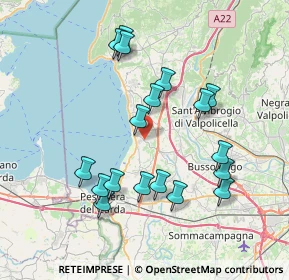 Mappa Località Mondragon di Sotto, 37017 Lazise VR, Italia (7.43833)