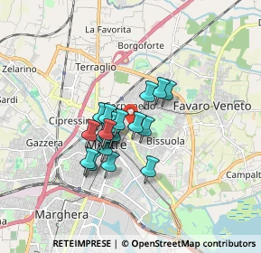Mappa Via Ca’ Rossa, 30173 Venezia VE, Italia (1.13105)