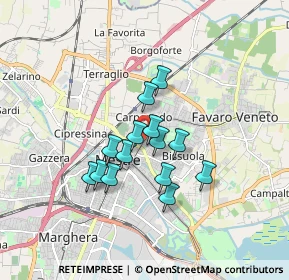 Mappa Via Ca’ Rossa, 30173 Venezia VE, Italia (1.26786)