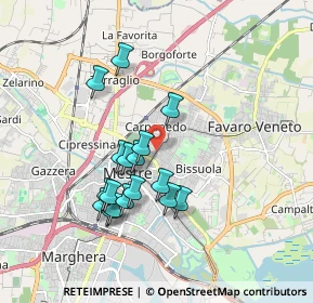 Mappa Via Ca’ Rossa, 30173 Venezia VE, Italia (1.60588)