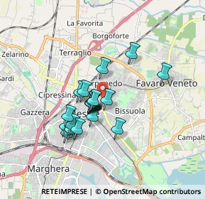 Mappa Via Ca’ Rossa, 30173 Venezia VE, Italia (1.295)