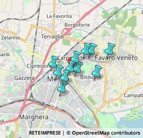 Mappa Via Ca’ Rossa, 30173 Venezia VE, Italia (1.02727)