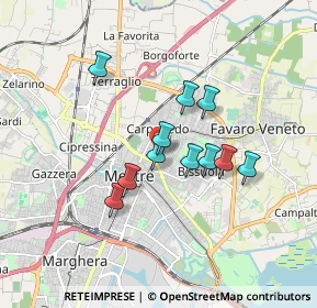 Mappa Via Ca’ Rossa, 30173 Venezia VE, Italia (1.32545)