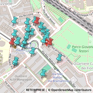 Mappa P.za Pompeo Castelli, 20156 Milano MI, Italia (0.12222)