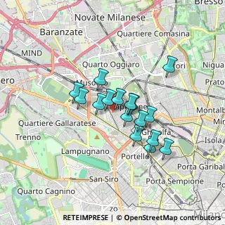Mappa Via Giovanni Keplero, 20124 Milano MI, Italia (1.26813)